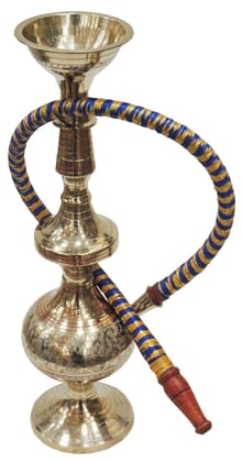 Brass Hookah Hukka Fancy - 3*3*11 Inch (F430 A) - 3*3*11 inch