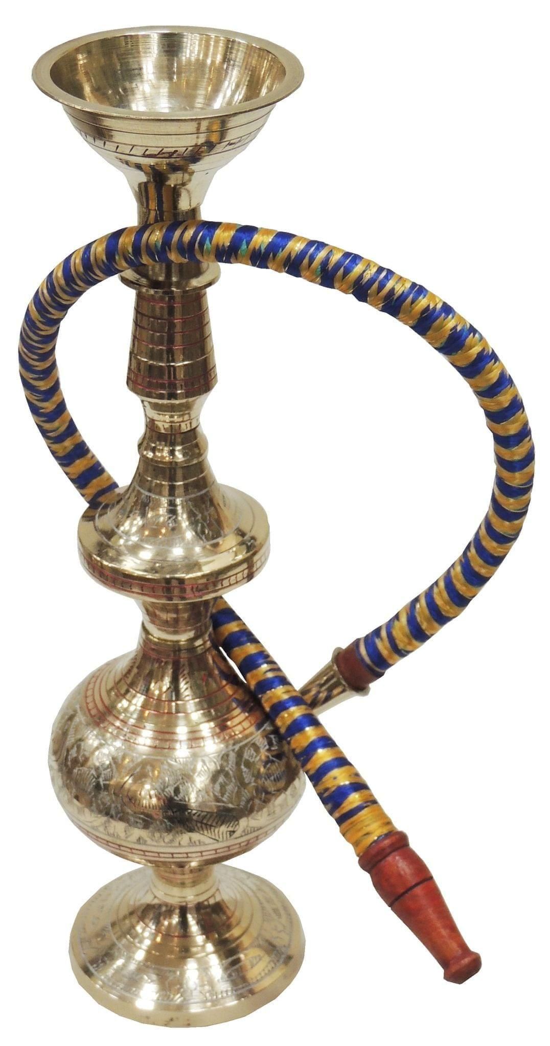 Brass Hookah Hukka Fancy - 3*3*11 Inch (F430 A) - 3*3*11 inch