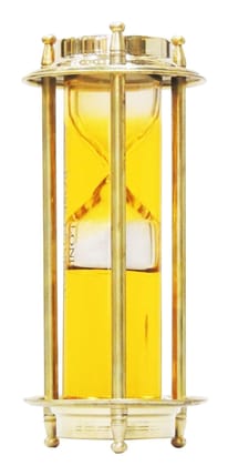 Brass Showpiece Sand Timer - 3.3*3.3*7 inch (MR214 B)