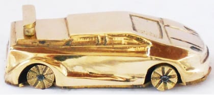 Brass Racing Car Miniature for Children Playing - 4.5*2*1.2 inch (Z341 C)