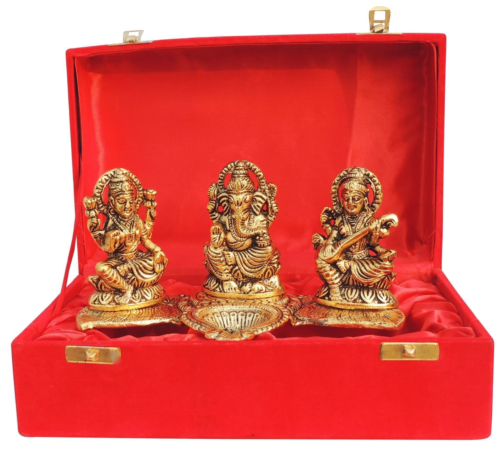 Showpiece Aluminium LGS Deepak - 8.2*4.5*4 inch (AS376 G)