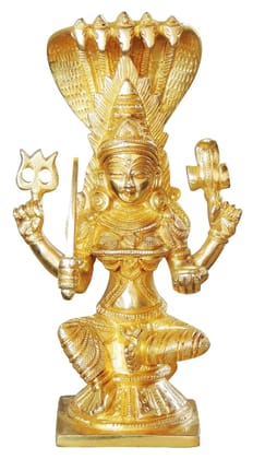 Brass Showpiece Kalmari God Idol Statue - 2.5*2.5*7.5 inch (BS1027 C)