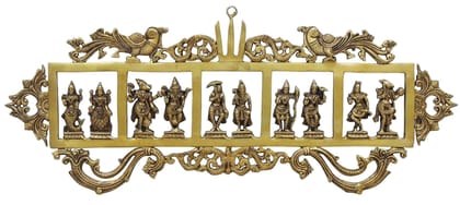 Brass Wall Hanging Das Avatar Statue - 29*0.5*12 Inch (BS1309 C)