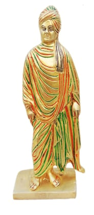 Brass Showpiece Vivekanand Ji Statue - 4.2*4.2*10.2 inch (BS1252 C)