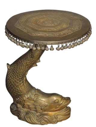 Brass Stool For God Idol - 13*13*20 Inch (BS501 B)