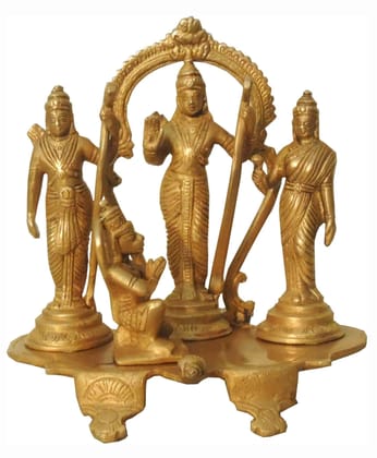 Brass Ram Darbar Same Base - 6.5*5*7 Inch (BS798 A)