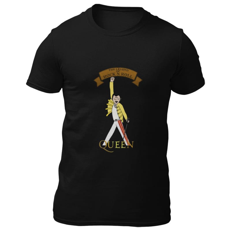 EqualLife Printed T Shirts-Tribute to Queen-Freddie Mercury-Rock Music-Design-6-by ZingerTees-Men-EL9120494