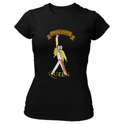 EqualLife Printed T Shirts-Tribute to Queen-Freddie Mercury-Rock Music-Design-6-by ZingerTees-Women-EL9120494