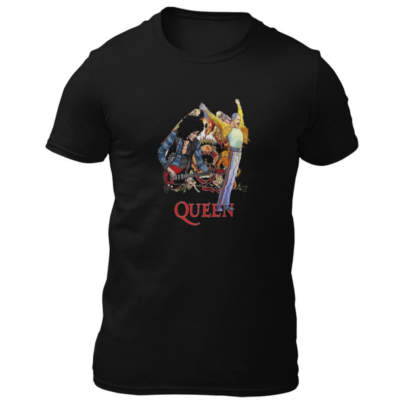 EqualLife Printed T Shirts-Tribute to Queen-Freddie Mercury-Rock Music-Design-8-by ZingerTees-Men-EL9120496