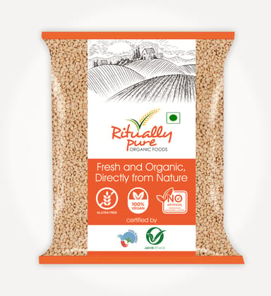 Ritually Pure 100% Organic | Dry & Unpolished Pulses | Urad Mogar | urad dhuli dal | 500 Gm Pack