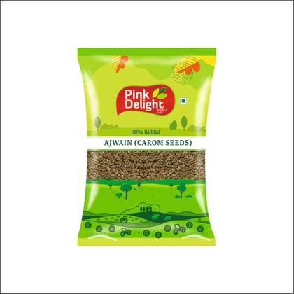 Pink Delight Spices | Ajwain (Carom seeds) | Natural & Organic Whole Spices | 500 Gm Pack