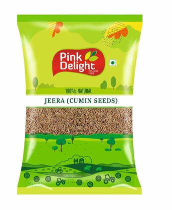 Pink Delight Spices | Jeera (Cumin seeds) | Natural & Organic Whole Spices | 500 Gm Pack