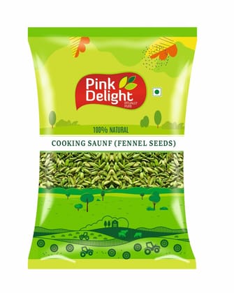 Pink Delight Spices | Saunf Cooking (Fennel seeds) | Natural & Organic Whole Spices | 1 Kg Pack