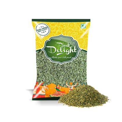 Pink Delight Spices | Saunf Baarik (Lucknowi Fennel seeds) | Natural & Organic Whole Spices | 200 Gm Pack