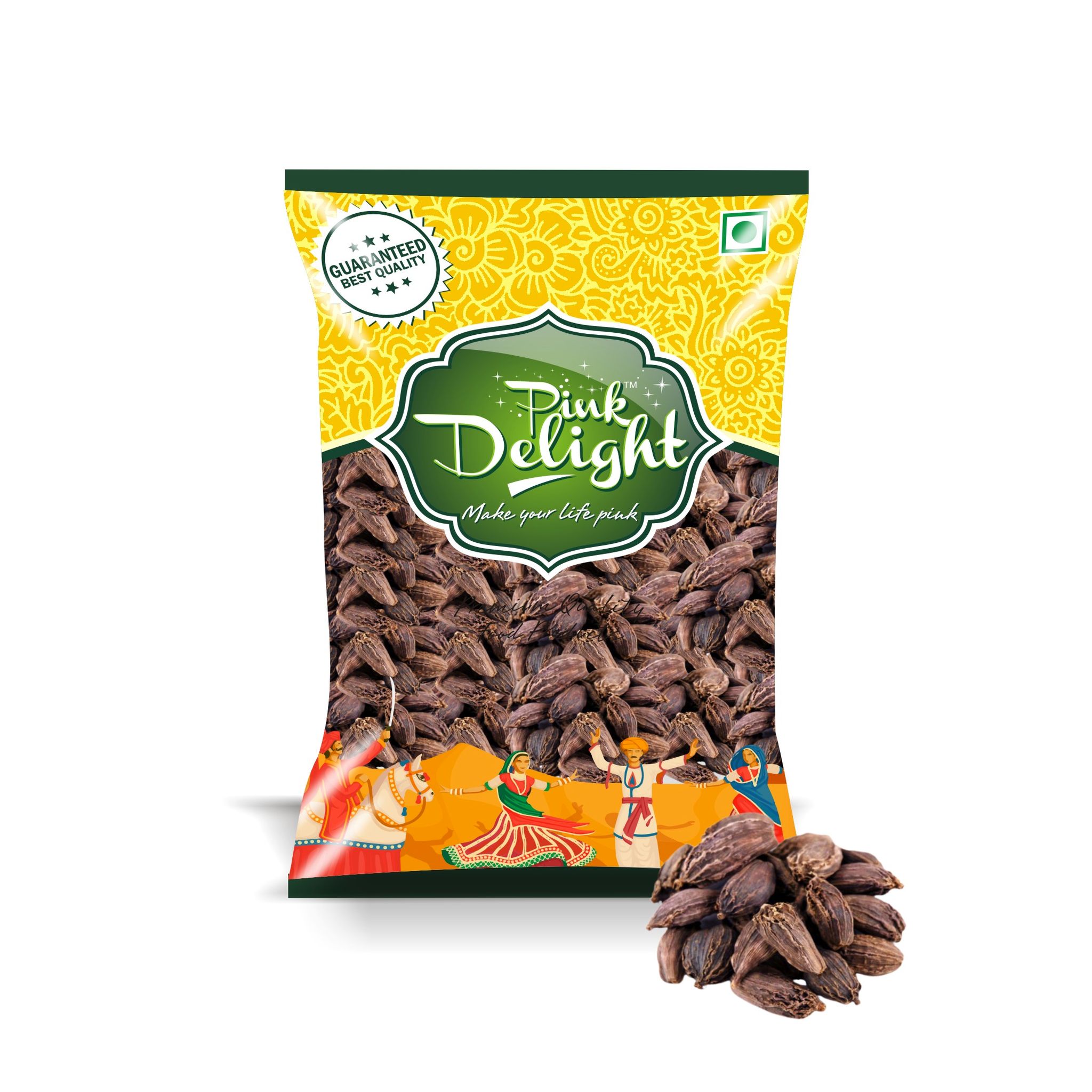 Pink Delight Spices | Badi Elaichi (Doda) | Natural & Organic Whole Spices | 50 Gm Pack