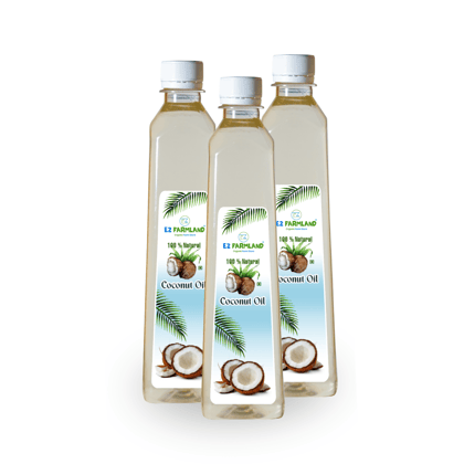 Ez Farmland Natural Coconut Oil 500 ml /Chemical Free /No Preservatives