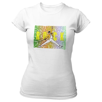 EqualLife Printed T Shirts-Tribute to Queen-Freddie Mercury-Rock Music-Design-3-by ZingerTees-Women-EL9120491