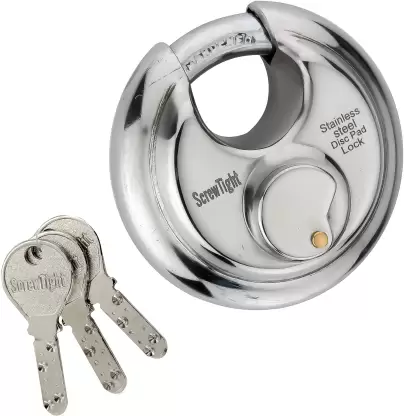 Screwtight Stainless Steel Polished Smart Lock 90mm  (Steel)