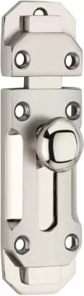 Latching Draw Hasp Latch  (White Metal) Slide Bolt