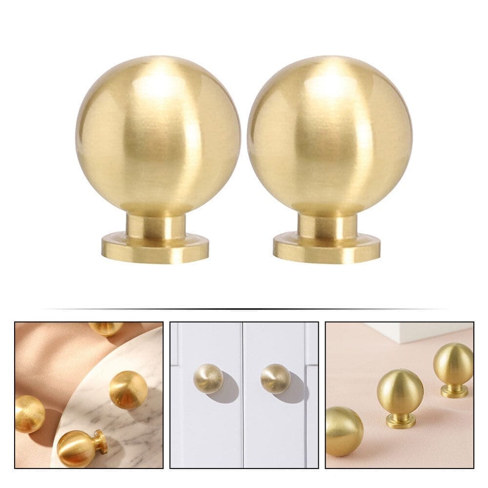 brass knob 1.25 inch 10 pcs set