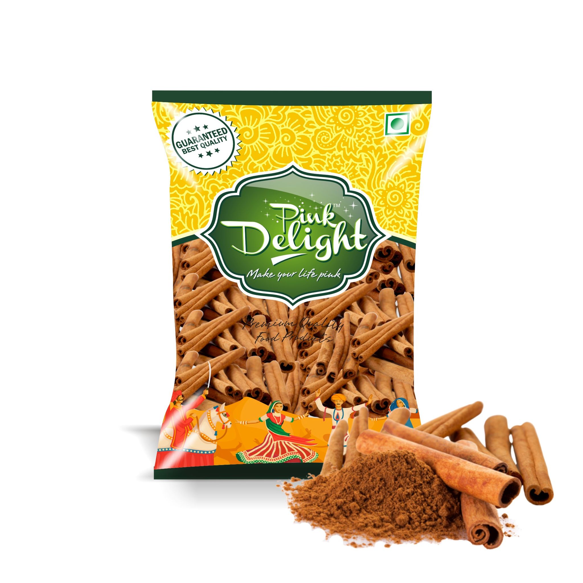 Pink Delight Spices | Dal Chini | Cinnamon | Natural & Organic Whole Spices |100 Gm Pack