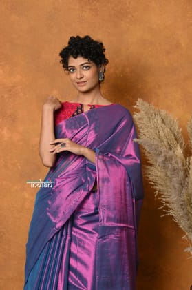 Fusion Cotton Tissue Shimmer Saree