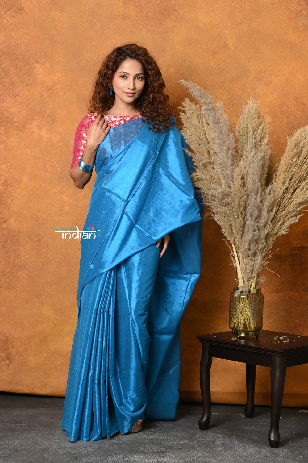 Fusion Cotton Tissue Shimmer Saree