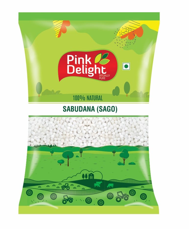 Pink Delight | Sabudana (Sago) | Natural & Organic Whole Spices | 500 Gm Pack