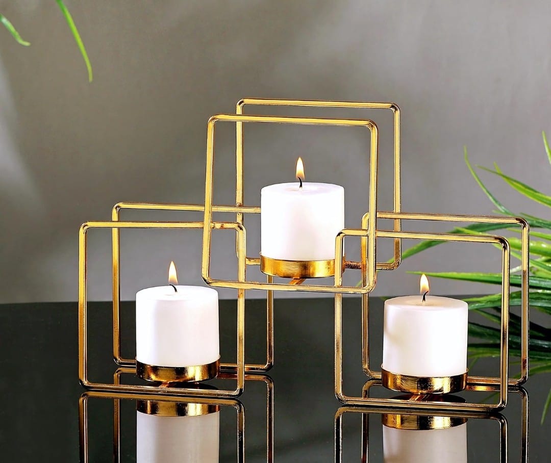 Metal Gold Candle Holder