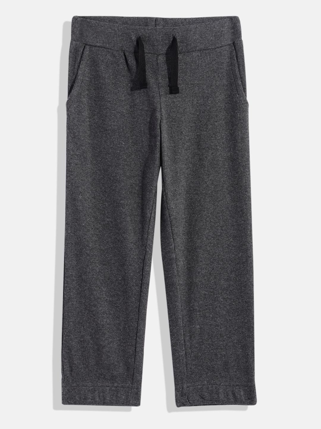 Boys Solid Rib Joggers Pant