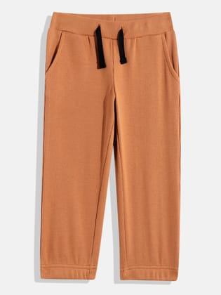 Boys Solid Rib Track Pant