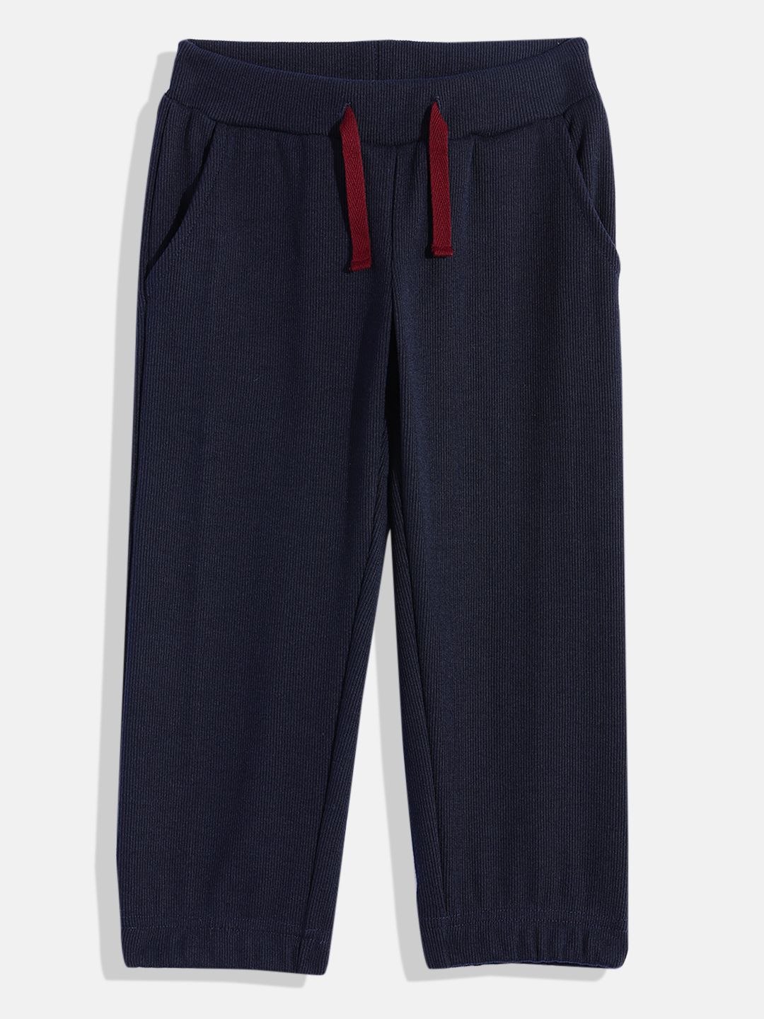 Boys Solid Rib Track Pant