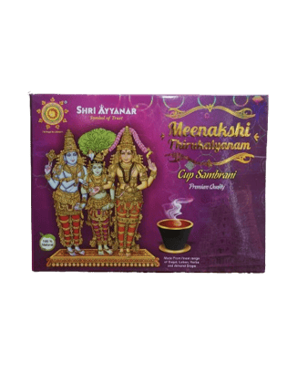 Meenatchi Thirukalyanam Premium Sambrani Cups (12nos)