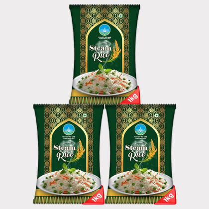 Steam Rice (pack of 3)