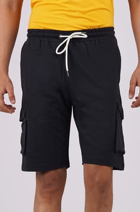 Men's Black Cargo Shorts