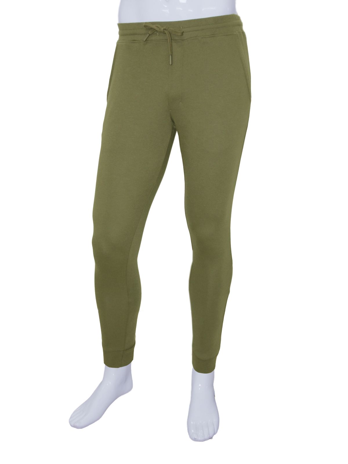 Men's IVY Green Enzyme Finish Solid Joggers