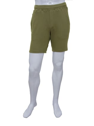 Men's Green  Enzyme Finish Shorts