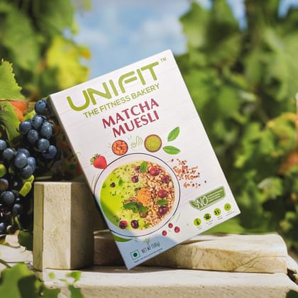 UNIFIT Muesli Cereal for Breakfast | Matcha Powder 500g