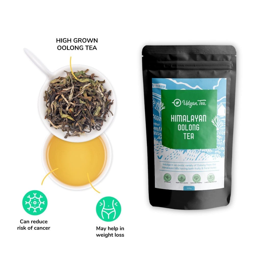 Udyan Tea Himalayan Oolong Tea | 100% Natural & Fresh, High Mountain Loose Leaf Oolong Tea for Weight Management