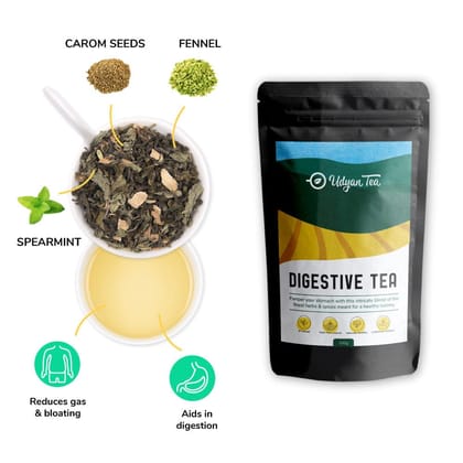 Udyan Tea Digestive Tea | Relaxes Stomach, Reduces Gas & Bloating