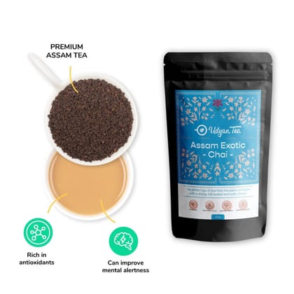 Udyan Tea Assam Exotic Chai, Taste Of Assam Garden Tea, 100% Natural