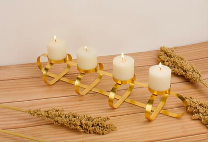 Metal gold Colour Candles holder