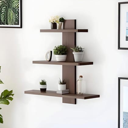 Wall Shelves for Home Decor Items, Living Room and Bedroom | Wall Mount Wooden Wall Shelf