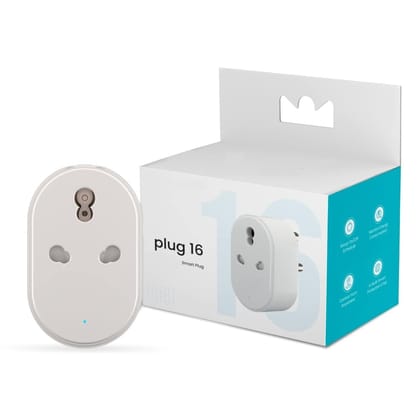 Kinetic Wears Wifi 16A Smart Plug Suitable for AC, Geyser, TVs, Fan Compatible with Alexa and Google Assistant(White)