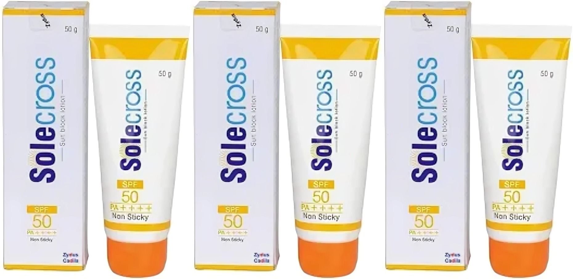 Zydus Solecross Sun Block Lotion Pack 3