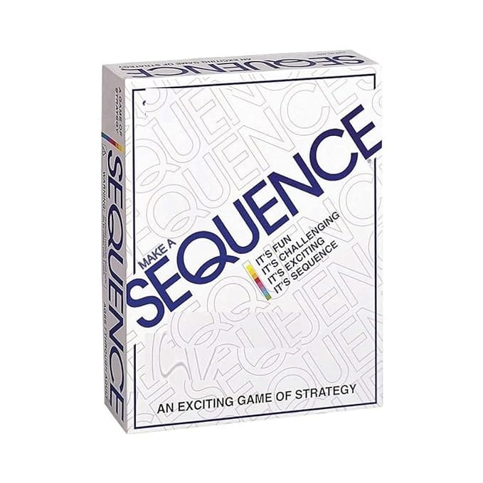 Shri Balaji Sequence Board Game, Game for The Entire Family, Make 5 in a Series Card Game, Board Game for All Ages (Pack of 1)