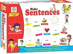 Shri Balaji Make A Sentence Educatioal Puzzle for Kids, Includes 90 Cards of Fun Puzzle