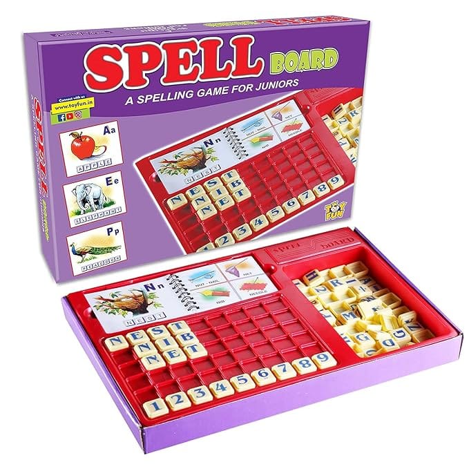 Shri Balaji Spell Board A Spelling Game for Juniors (3+Age) Educational Board Games for Kids