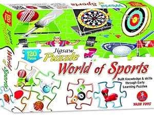 Shri Balaji World of Sports Jigsaw Puzzle for Kids,Includes 120 Pieces of Fun Puzzle (World of Sports)