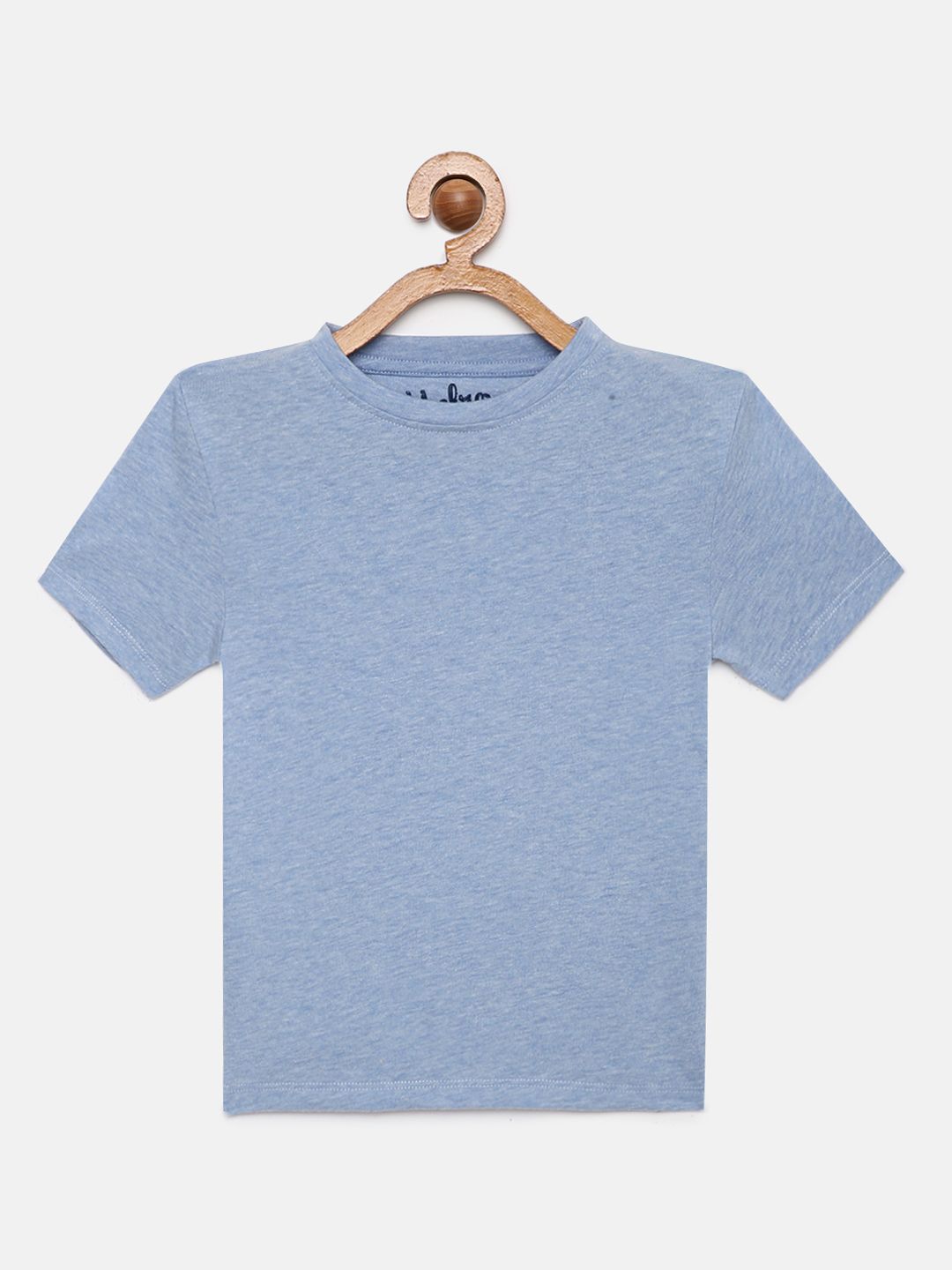 Boys Blue Solid T-shirt